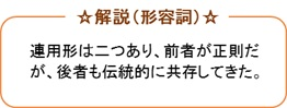 解説(形容詞)
